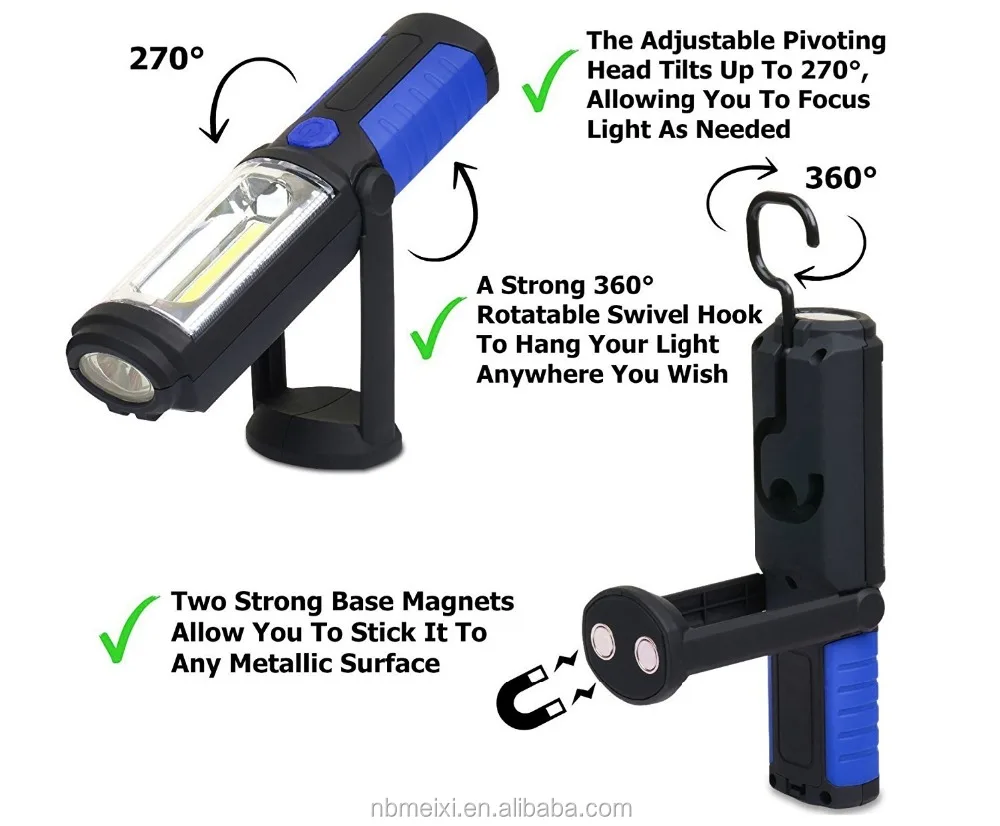 
41 LEDs with hook with magnet multifunctional working light 