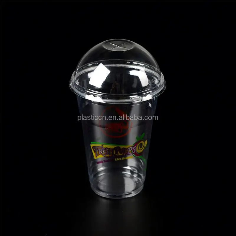 
12oz disposable plastic cups with lid/ pet juice cup with lid/ 10oz disposable plastic glasses 