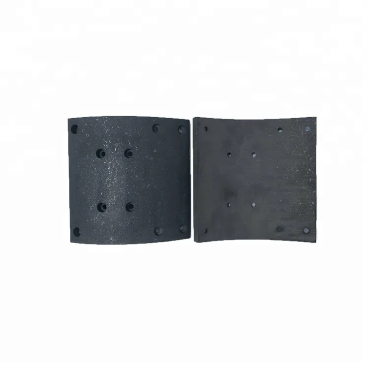 Auto brake systems non asbestos brake lining 19579/19580 brake shoe lining for Man truck