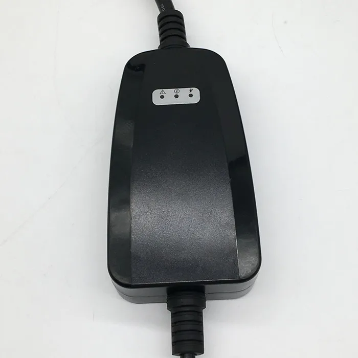 32a Single phase LEVEL 2 LCD Display home charging connector with IEC 62196-2 female type 2 plug