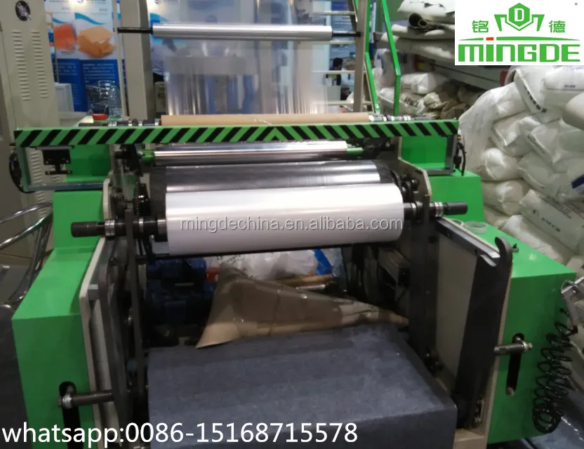 Multi color screw two color striped extruder HDPE film blowing machinery double color winder blown film extruder machine