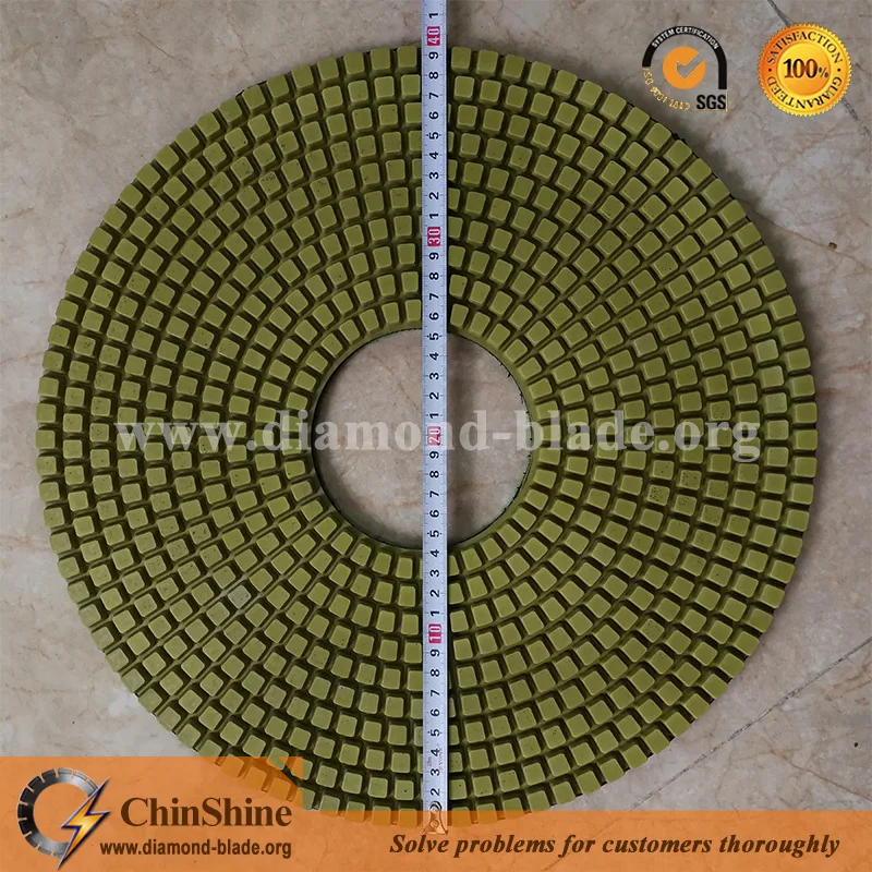 Manufacturer made big size 400mm diamond polishing pad for floor polishing machine