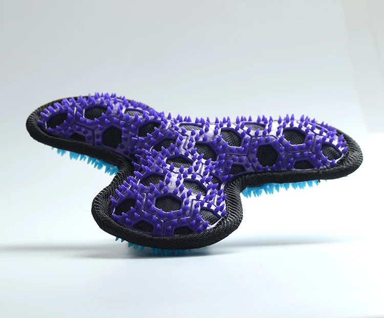 
Hot sale interactive dog toy Durable Oxford TPR flying disc Dog Funny toy flying Triangle toy PTT21089 