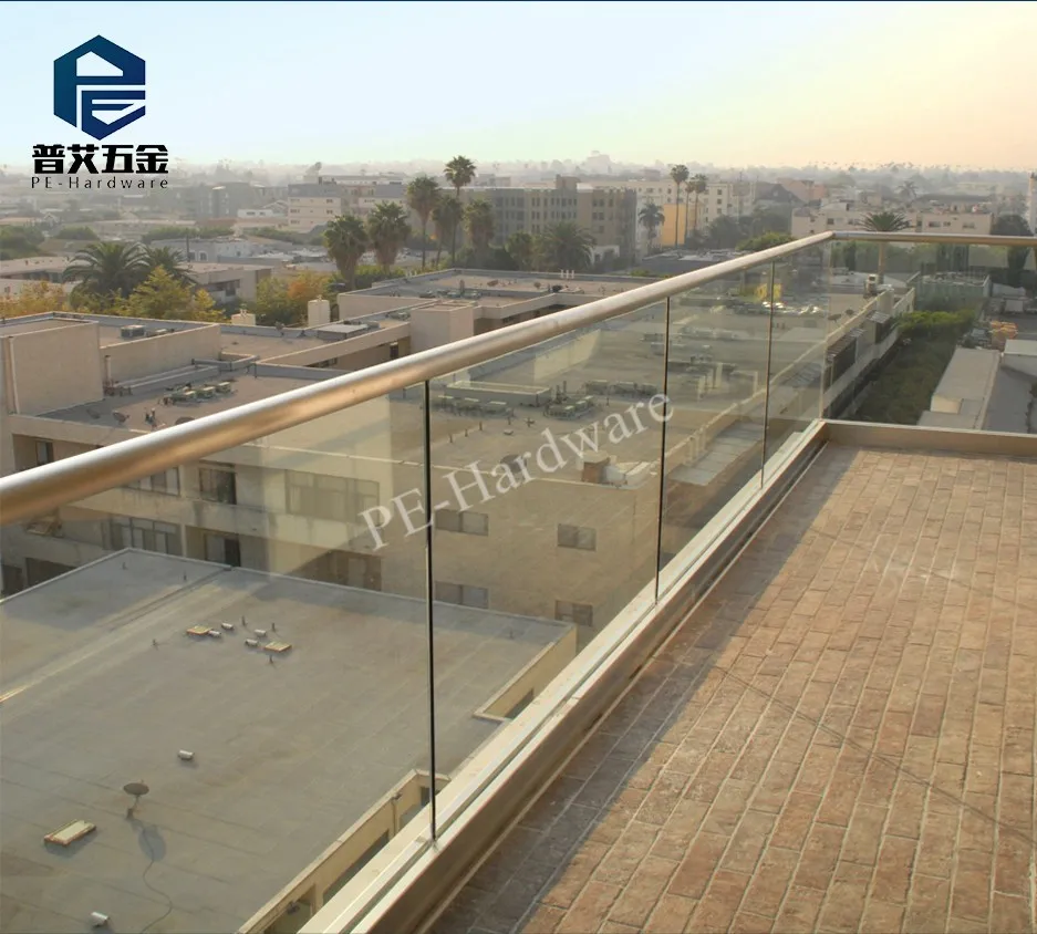 Factory Price Stainless Steel Solid plate Balustrade stainless steel Handrail Stainless steel Glass railing