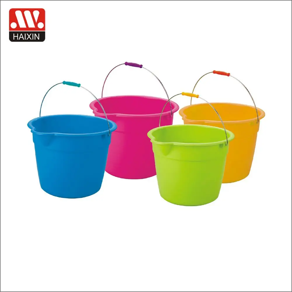 plastic bucket with metal handle bucket without lid 30L