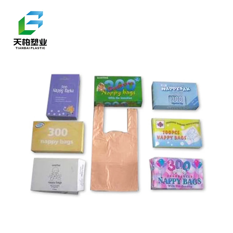 disposable diaper bag 100% biodegradable baby nappy bag lavender scent odors proof plastic bag PLA PBAT cornstarch