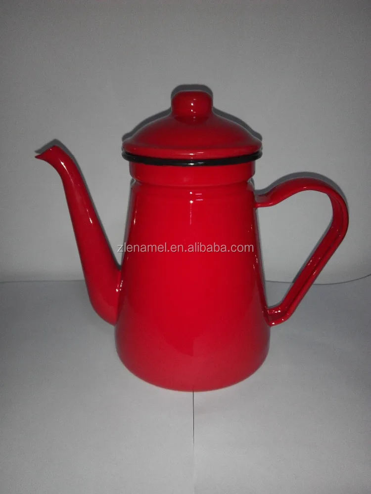 
RED Enamel Coffee pot/Enamel Teapot/ Emaye Caydanlik 