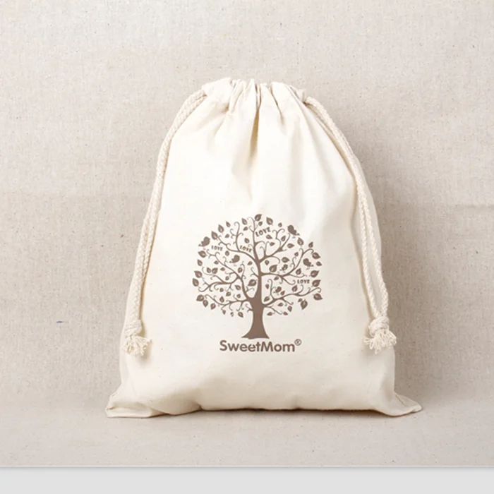 Multi Purpose Storage Bag, , Drawstring Bundle Pocket, Finishing Bag Special Price Promotion Canvas Bag Customized Cotton Green