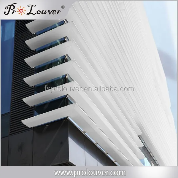 Sound absorption Flexible combination Aerofoil sun louver