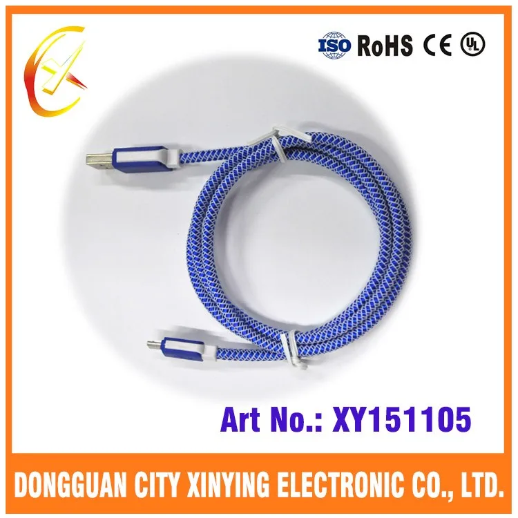 Водонепроницаемый android V8 разъем плетеный usb кабель