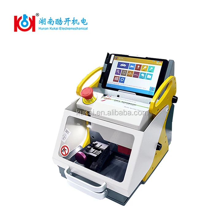 Free shipping lowest SEC-E9 automatic key cutting machine car duplicate machine car key copy machine with multi language