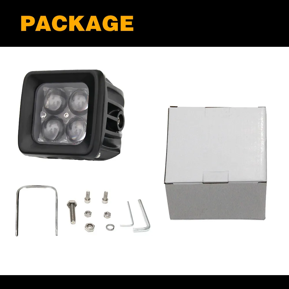 Wholesale Floodlight 3 Inch Waterproof 12V Car Led Work Light 12W