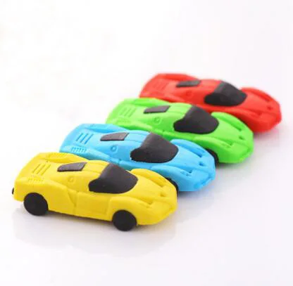 Cute Car Shape Rubber Eraser For Students