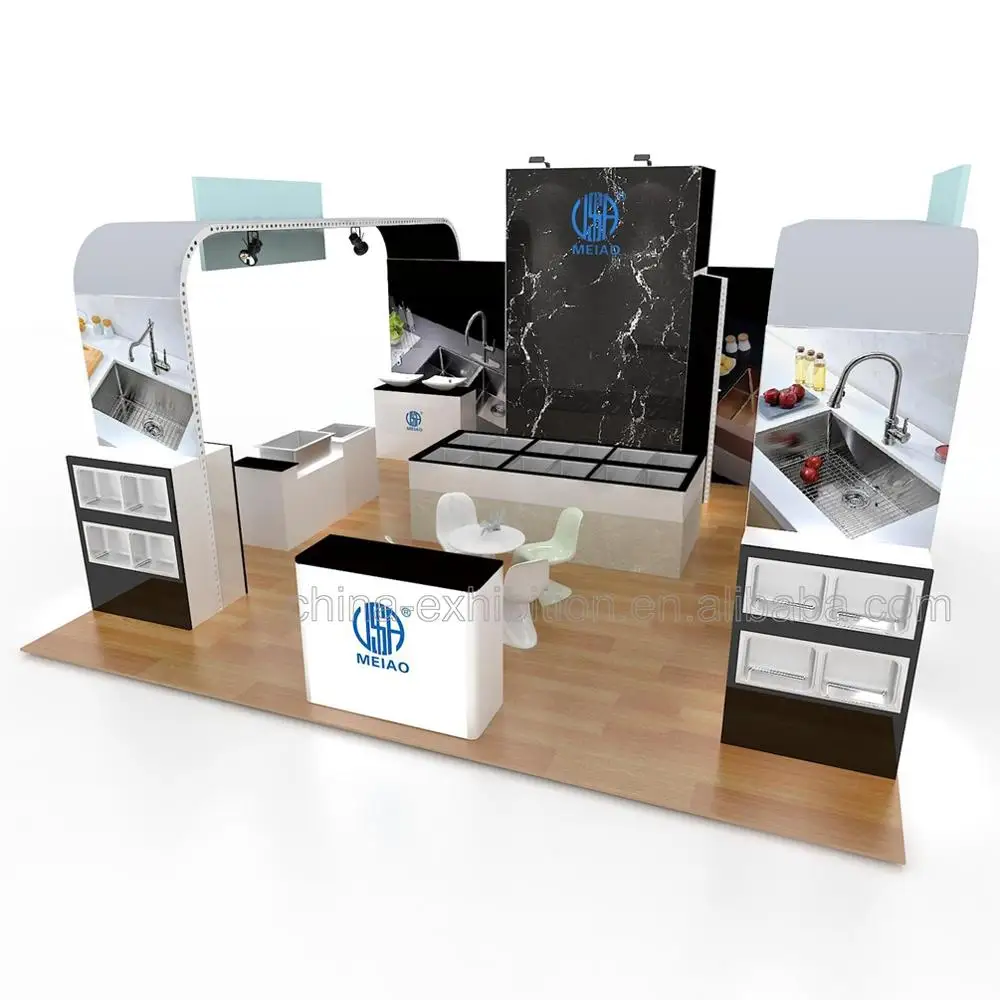 Customized Exhibition Booth Design 20X20 Portable Standard art trade show Booth Display Stand