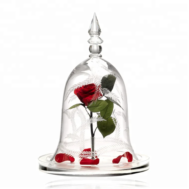 Кристаллическое стекло K9 на основе розы купольное украшение для юбилея Дня Святого Валентина матери дня