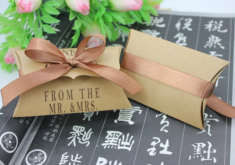 Alibaba Custom Paper Pillow Box For Hair Extension Package