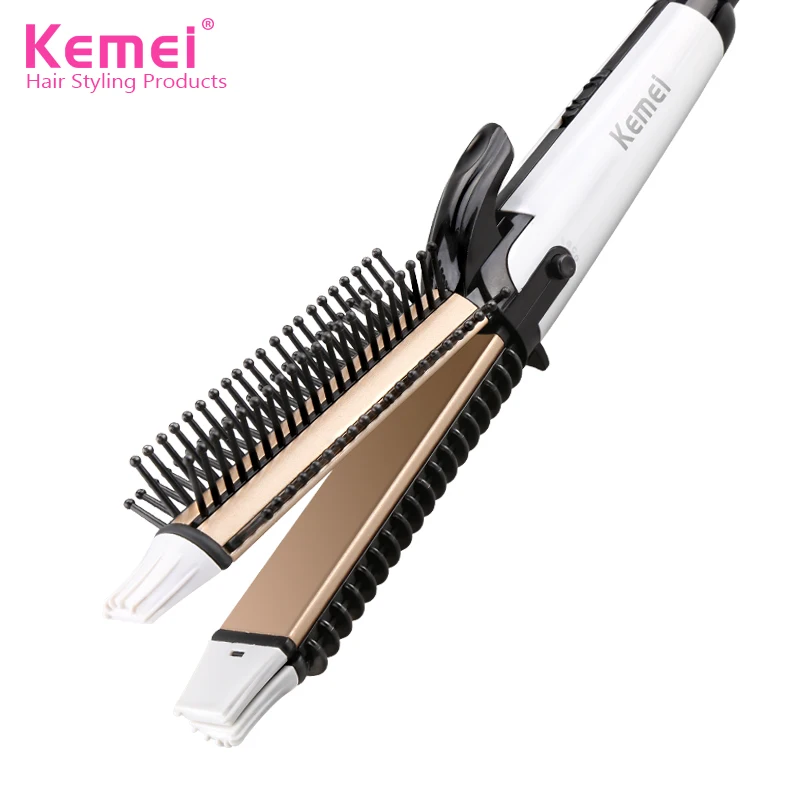 Kemei KM-6822 New 3 in 1 style hair curler professional 35 Watt curling iron automatic styling tools curling Wholesale