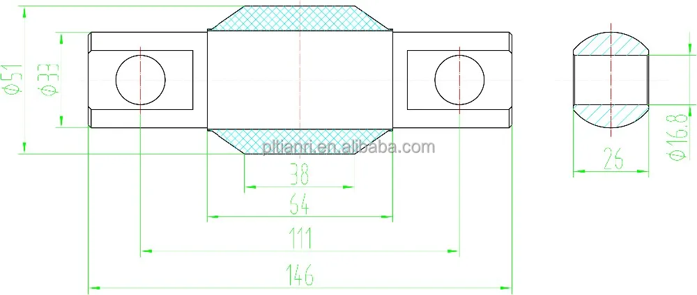 USA heavy duty vehicle suspension parts heavy truck torque rod bush