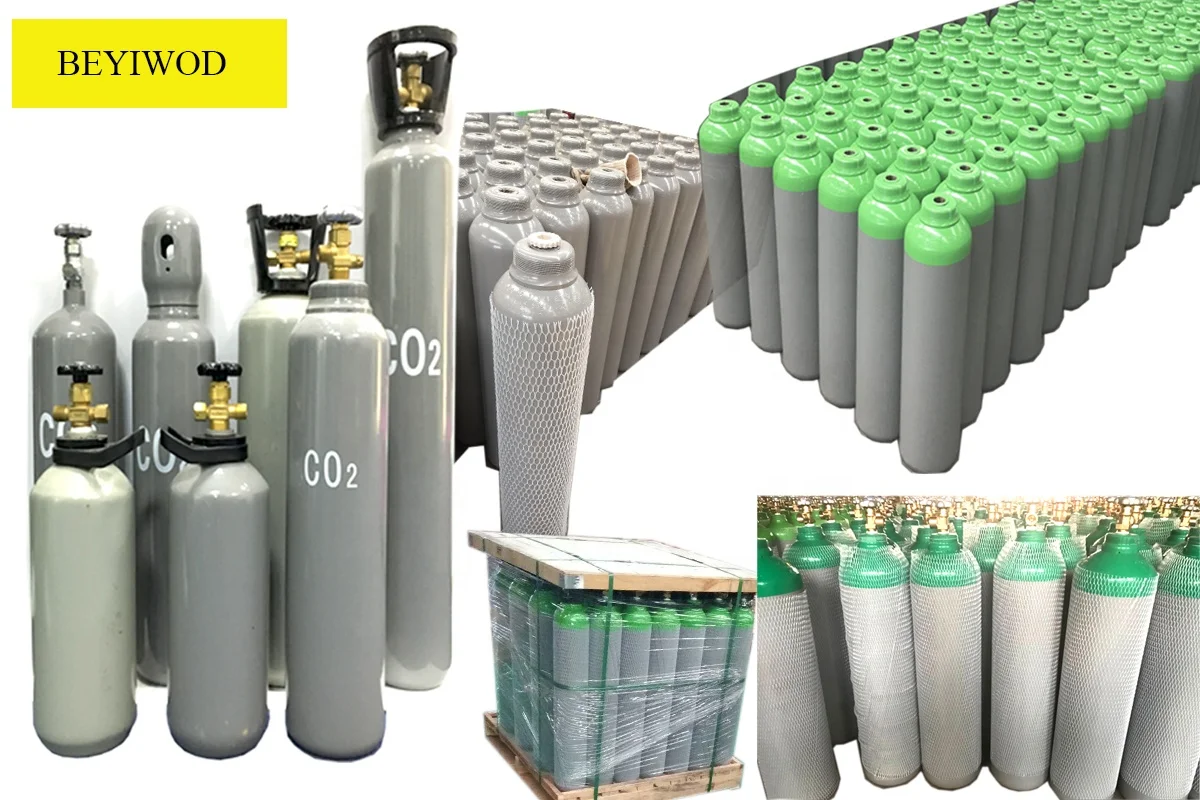 BEYIWOD WP150BAR WP200BAR 2L 5L 8L 40L 50L 10l стальной кислородный баллон медицинский кислородный баллон на колесиках для продажи