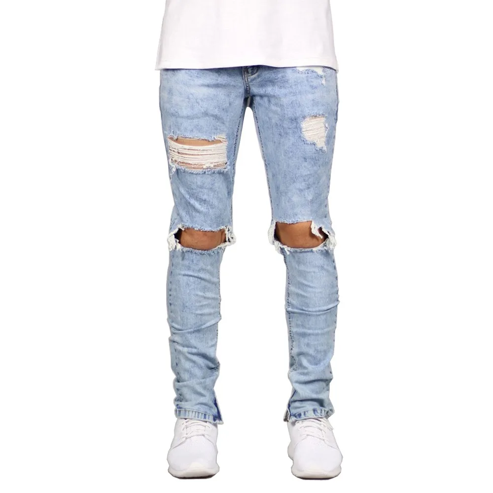 
China Factory Custom Wholesale High Quality Ripped Jeans For Men 