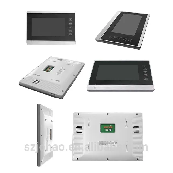 China Supplier smart audio video doorbell wired video door phone intercom system for 4apartment multi-apartment