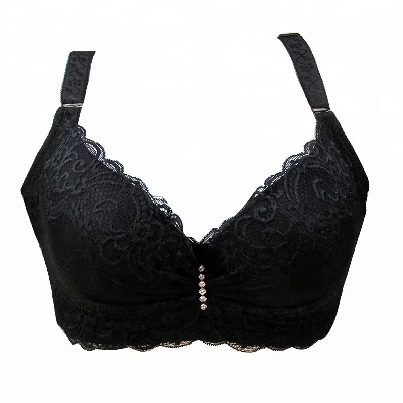 Women Sexy Soft Comfortable Embroidered Flower Lace plus size bras for fat women