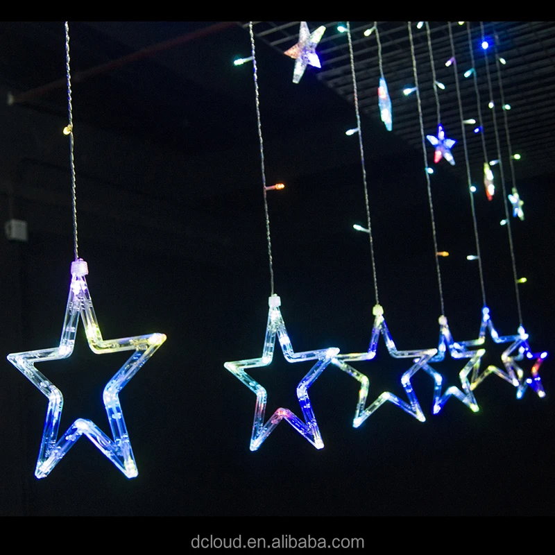 Dcloud Освещение Звездный Свет Занавес Строка Освещение Для Праздника Свадьбы Гирлянда Партия