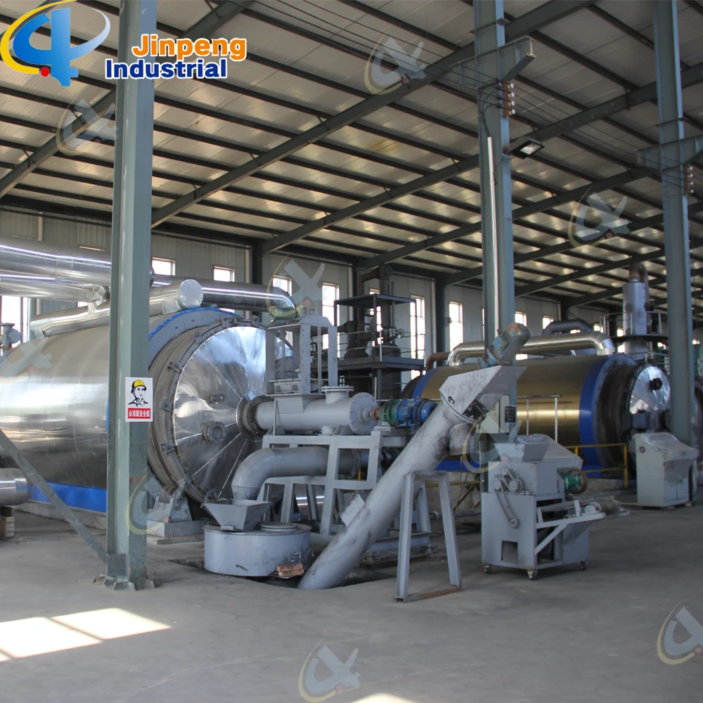 Tire Recycling Machine- Waste Tyre Plastic Recycling Machine Pyrolysis Oil Plant