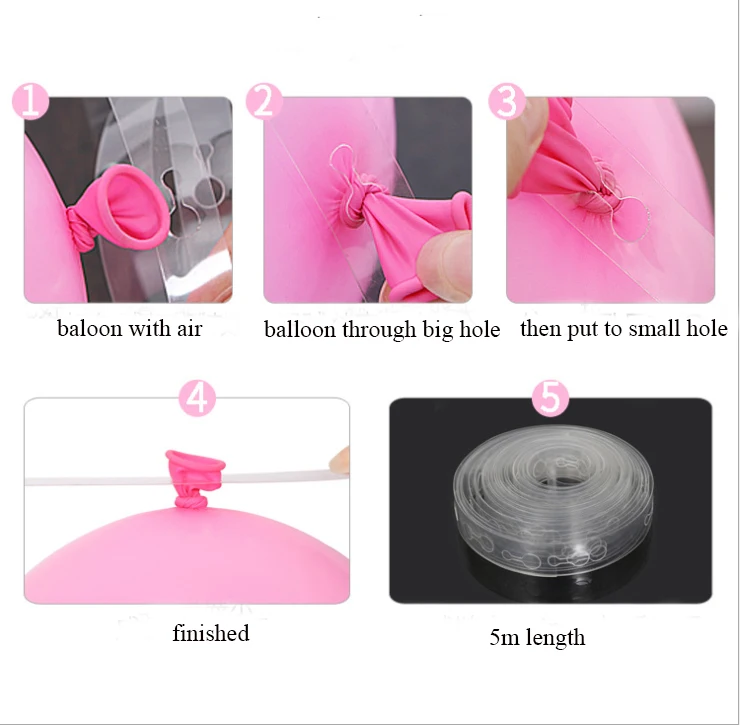 Baloon Arch Garland Decorating Strip Kit Reusable Balloon Tape Strip String For New Style Balloon Garland Balloon Accessories