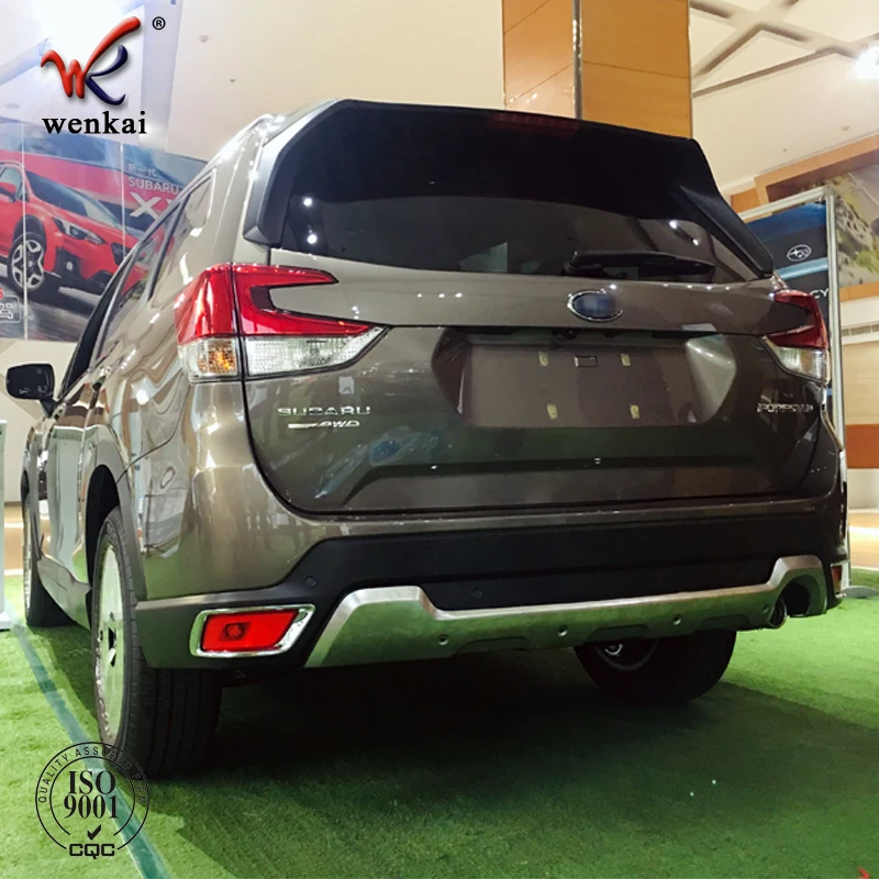 Car Accessories 304 Stainless Steel Front & Rear Skid Plate Guard Bumper Guard Protector For Subaru Forester SK 2018 2019