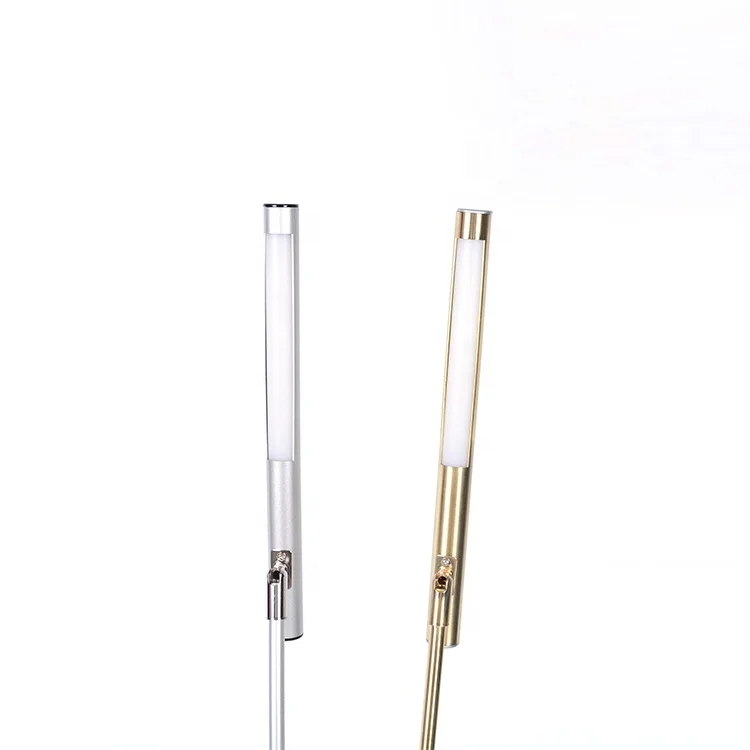 Modern design portable multi function metal plastic touch reading led desk table lamp with pen holder