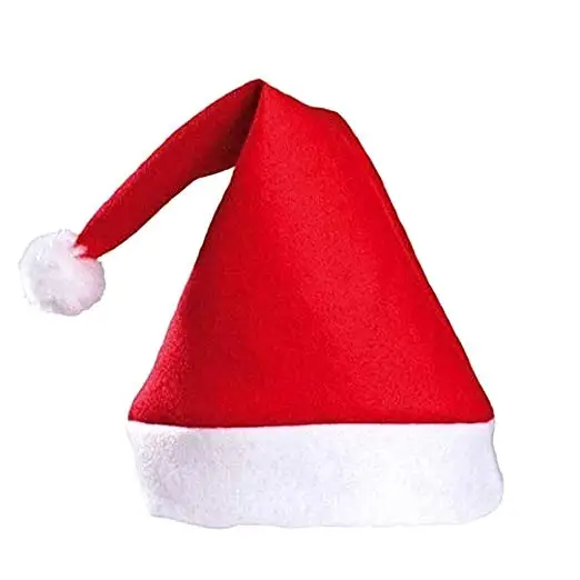 Custom Size Children Christmas Santa Hat Economical Felt Santa Xmas Hat for Decoration