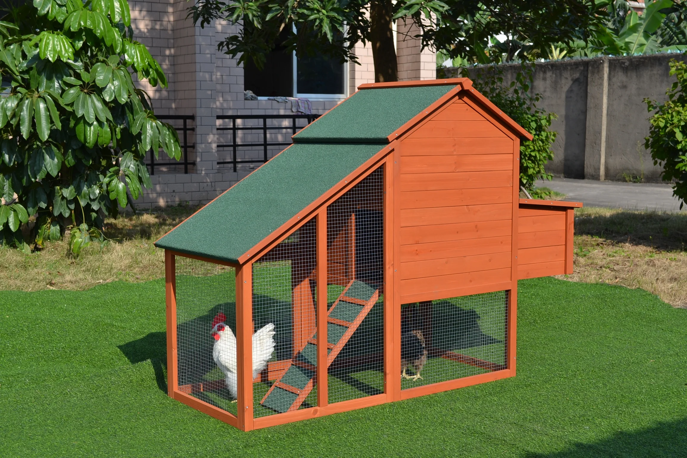 Wooden chicken coop  hen house