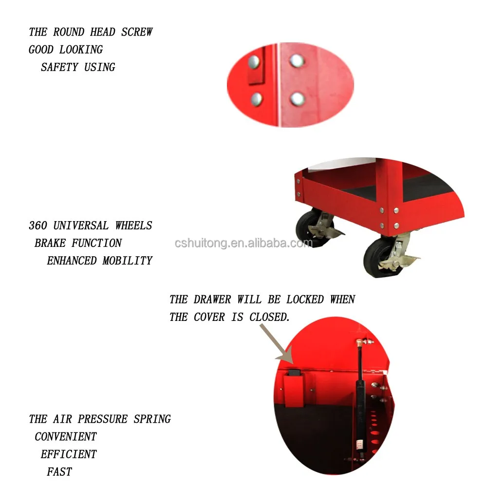 
Cart30 Inch 5 Drawer 704 Lb. Capacity Tool Cart Pack And Roll Trolley cabinet 