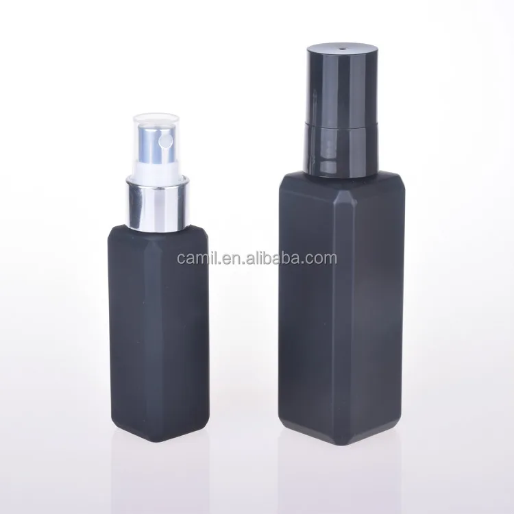 plastic pet square cosmetic bottle 100 ml 200ml