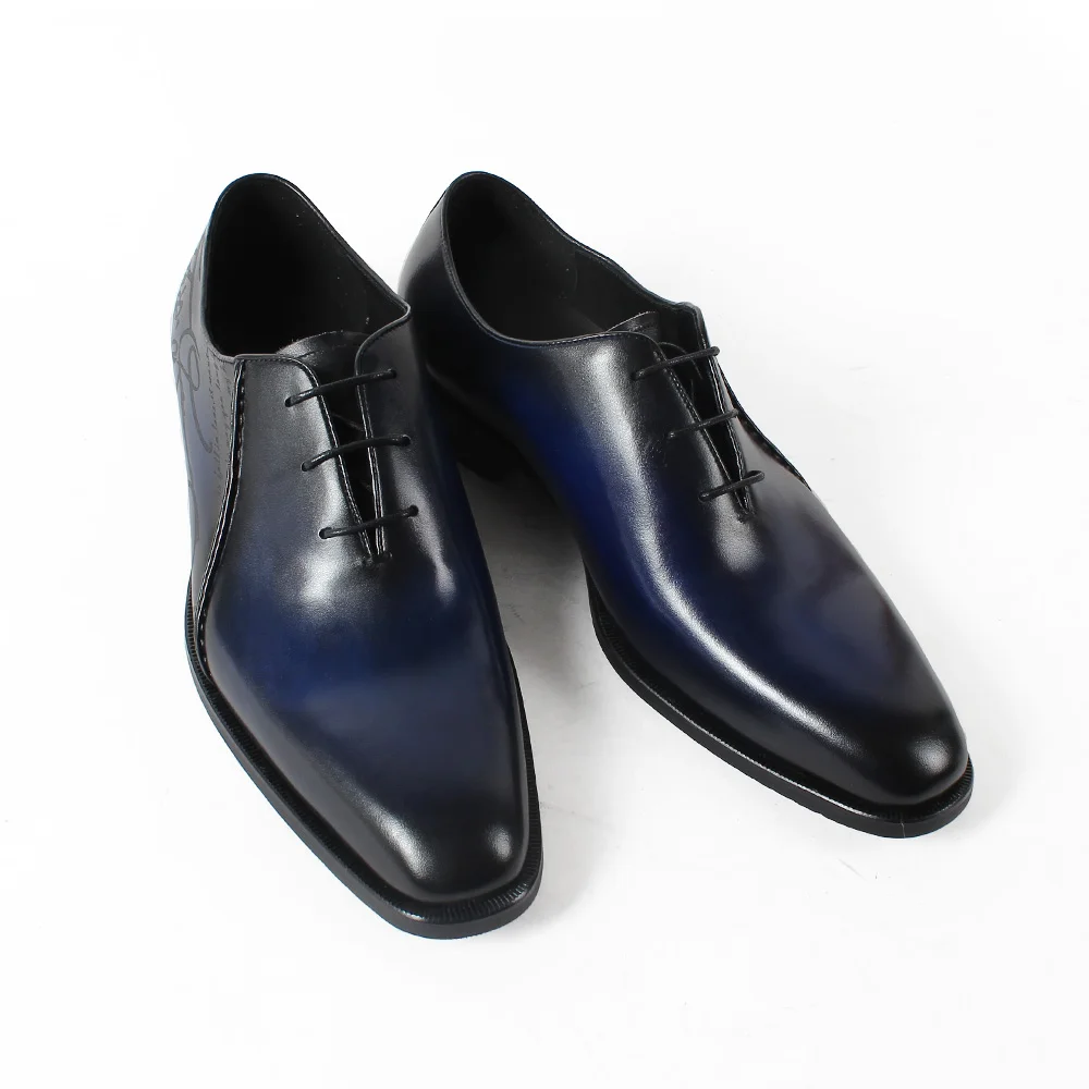 Мужские туфли Vikeduo в норвежском стиле, Блейк, Стич, Goodyear, с лазерной надписью на заказ, итальянская натуральная кожа