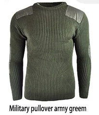 
Fashion Style military olive green O-neck military men sweater 