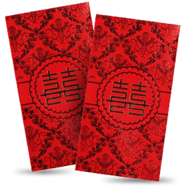 2020 red packet red envelope chinese new year hong bao with custom printing angpow angbao