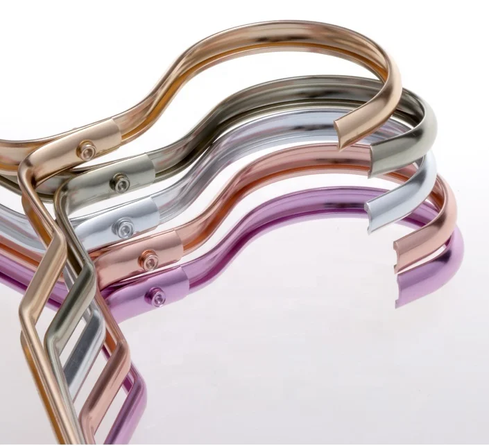 
Wholesale aluminum color metal baby girl doll clothes hangers white 
