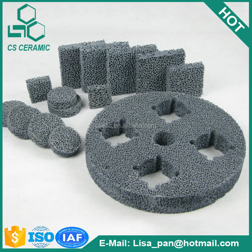 Карбид кремния керамические пены фильтр для чугунного литья