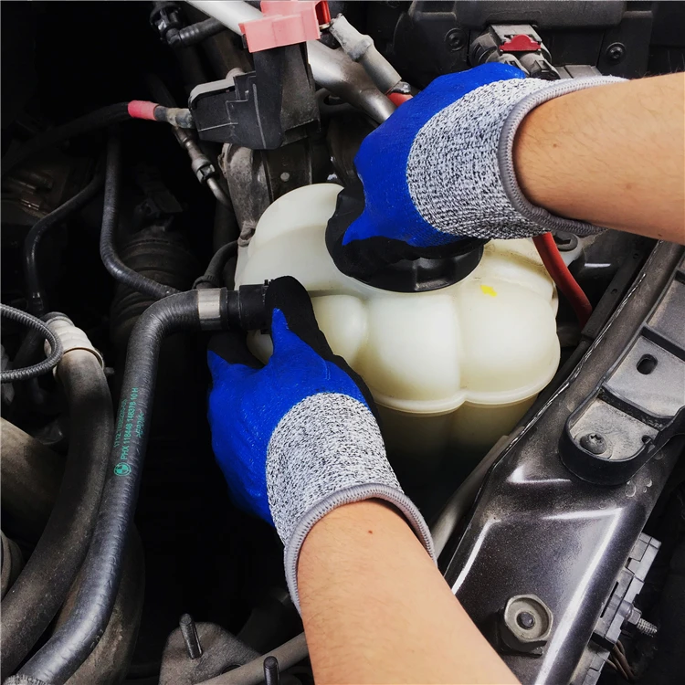 Высококачественные HPPE нитриловые резиновые пенопластовые полностью огруженные промышленные перчатки EN388 уровень 5 устойчивые к