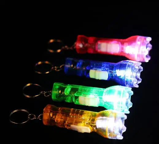 Explosive sales Mini LED flashlight toy child children flash keychain light toy