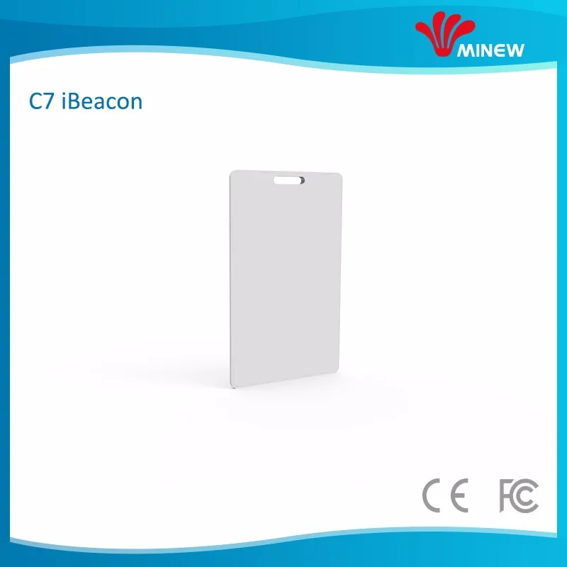Minew C10 Card Ibeacon Waterproof Indoor & Outdoor Long Range Bluetooth 4.0 Eddystone Beacon BLE