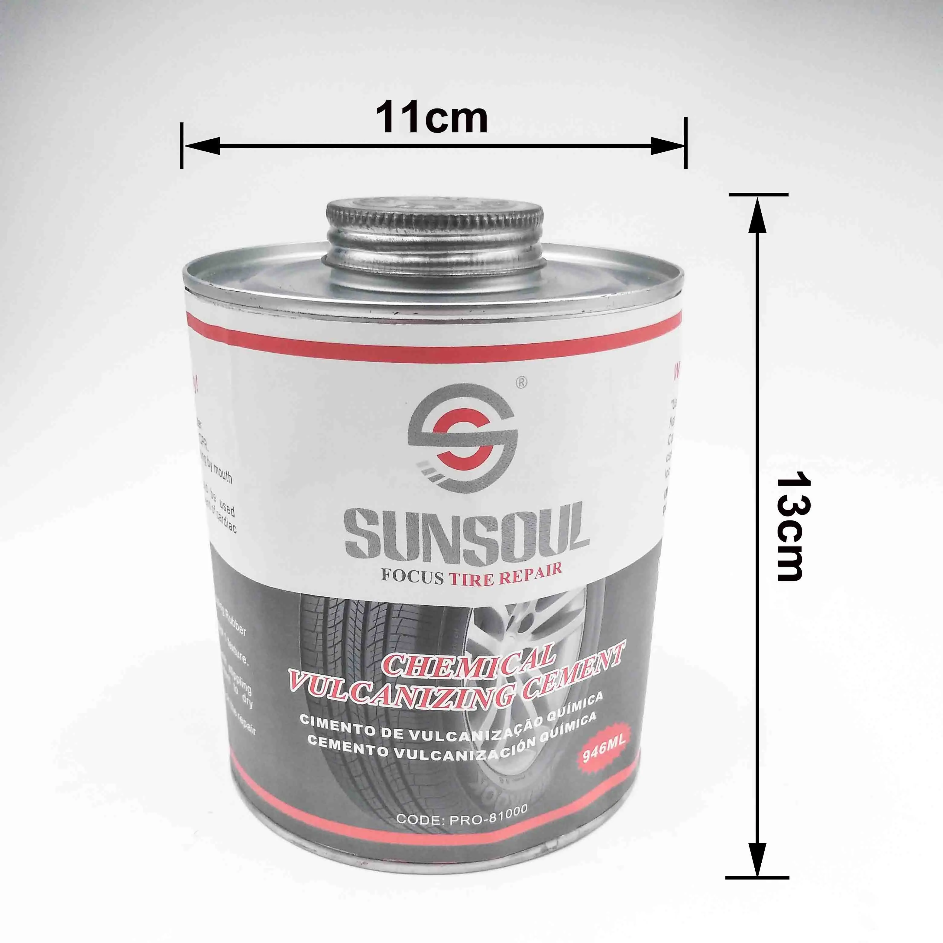 Sunsoul Professional Quality Glue Solution Heavy Duty Adhesives Tire Repair Vulcanizing Cement