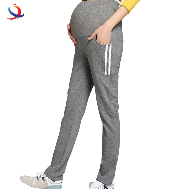 Новинка 2020, Леггинсы для беременных из 100% хлопка, регулируемые эластичные Леггинсы для беременных с индивидуальным логотипом и принтом, штаны для беременных