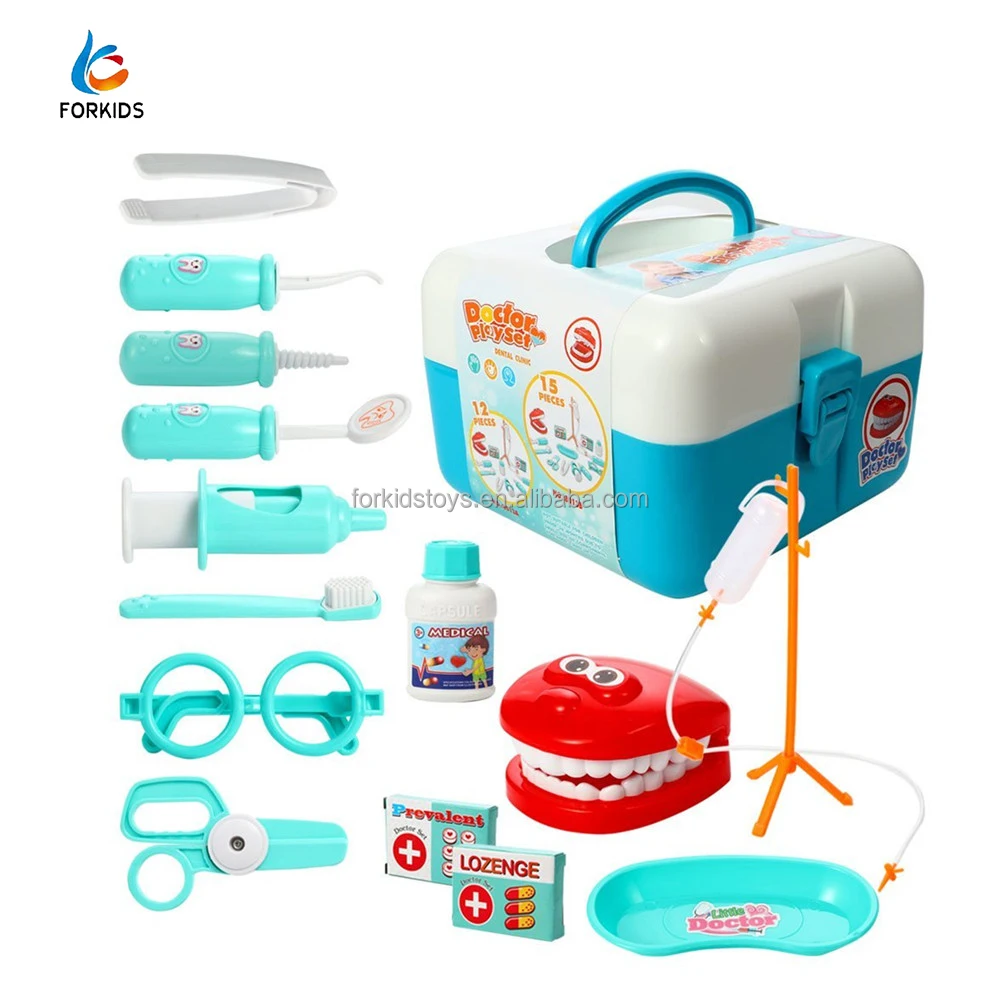 
Amazon 15 pieces dentist toy, pretend play hospital doctor toys set 