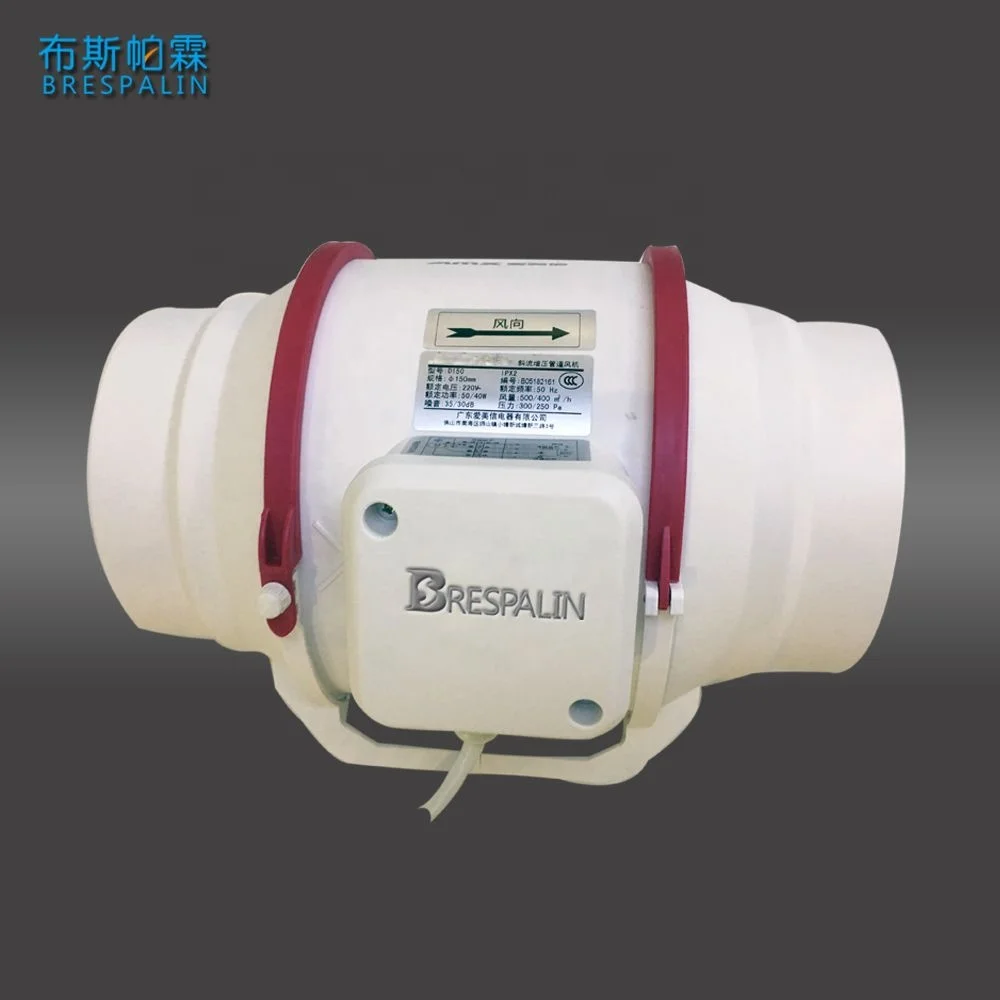 4 5 6 8 10 inch Hydroponic Quite Silent Hydroponic inline Mixed Flow Ventilation Circular Fan