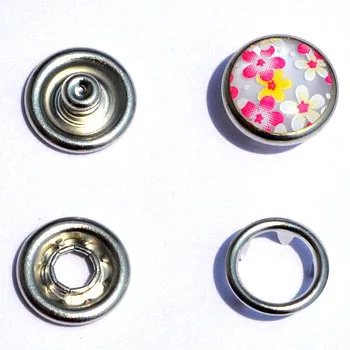 custom kawayi cap & hole pattern snap button