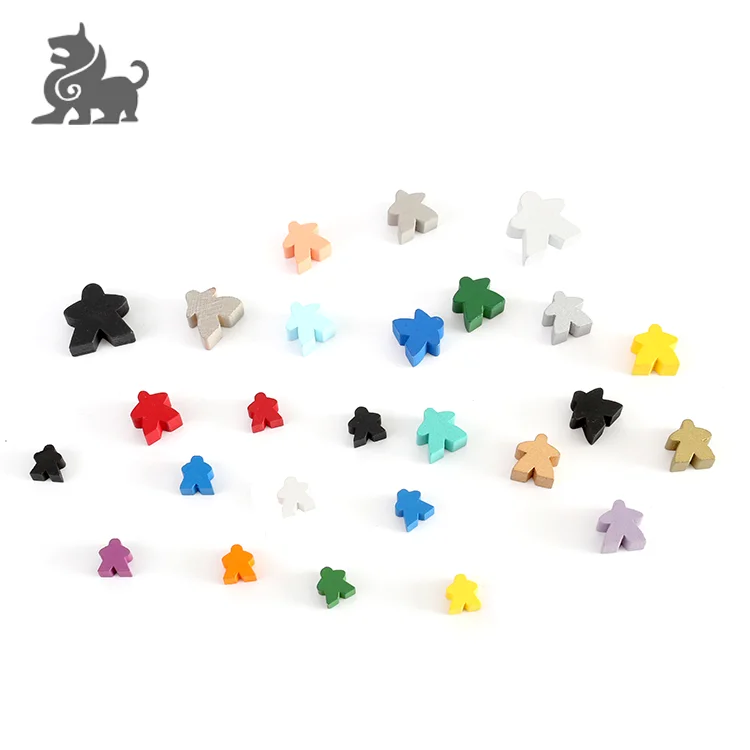 Custom game meeples wood pawn meeple