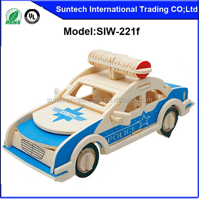 3D wood puzzles car model kids toys handmade wooden jigsaw puzzles crafts for home decor creative wood carving statue